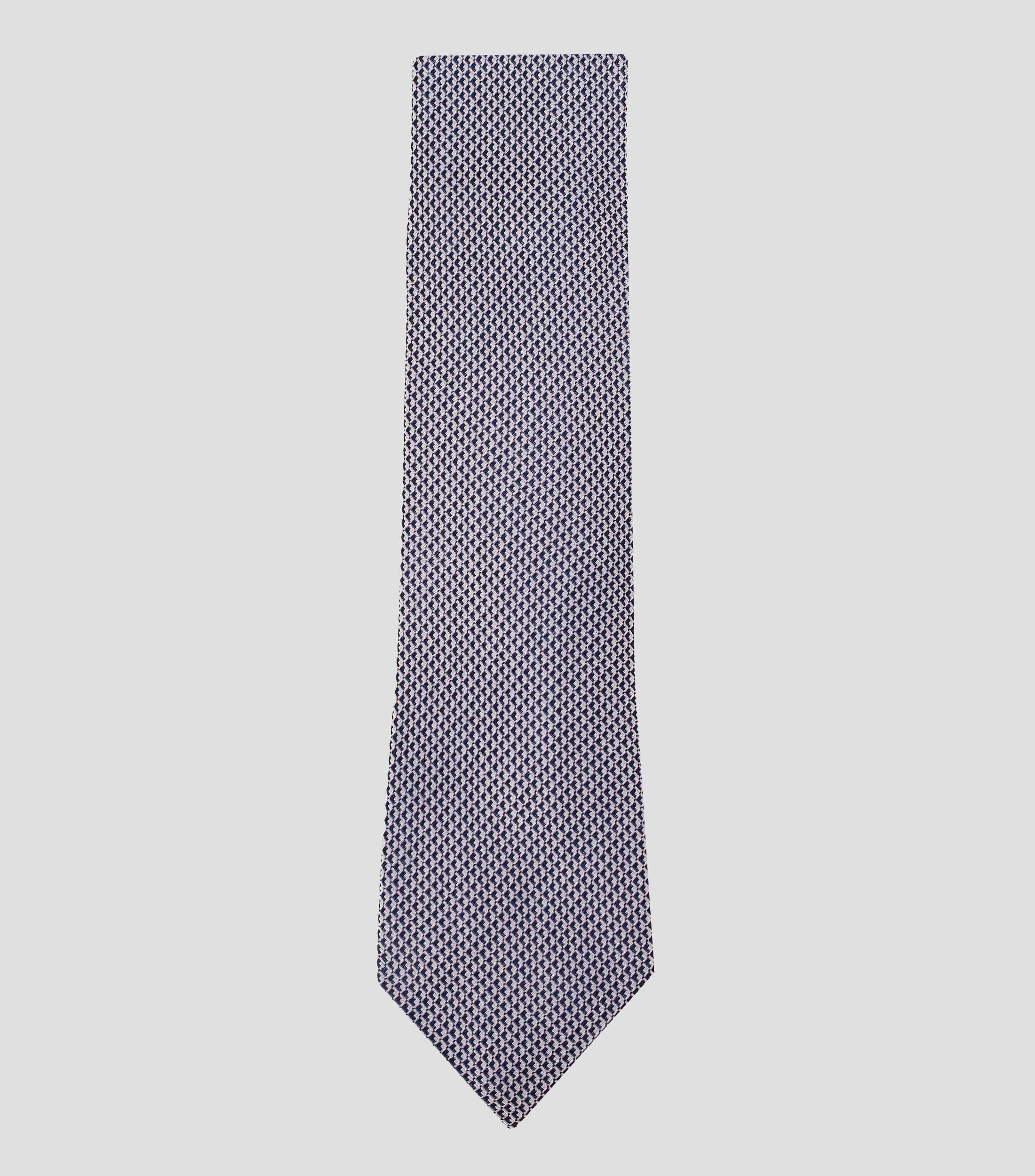 Corbata ancha en seda estampada
